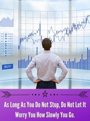 As Long As You Do Not Stop, Do Not Let It Worry You How Slowly You Go.